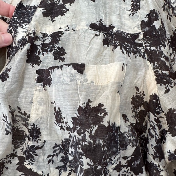 NWT Coldwater Creek Extended Size Tonal Printed Shirt / Snap Close / 18 - Picture 6 of 14